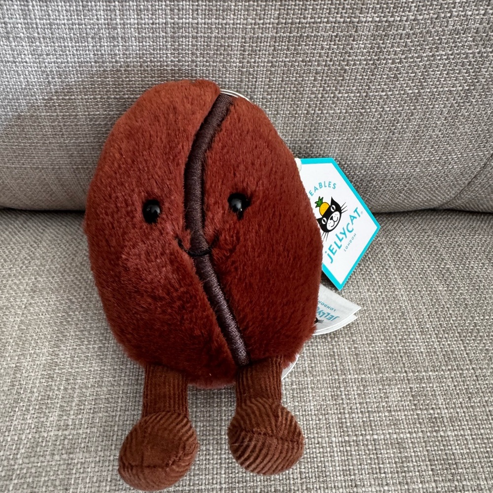 Jellycat Amuseables Coffee Bean Bag Charm